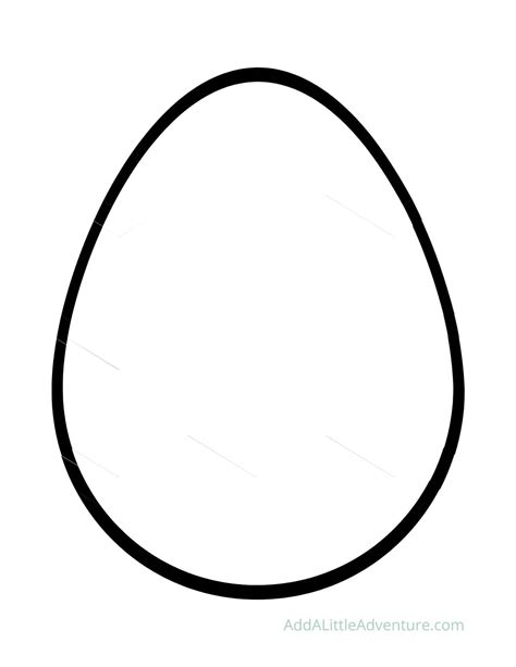 Egg Shape Templates for Easter - Add A Little Adventure