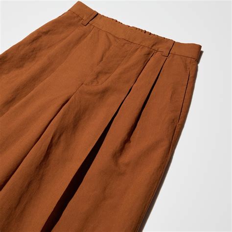 Linen Blend Barrel Leg Pants | UNIQLO US