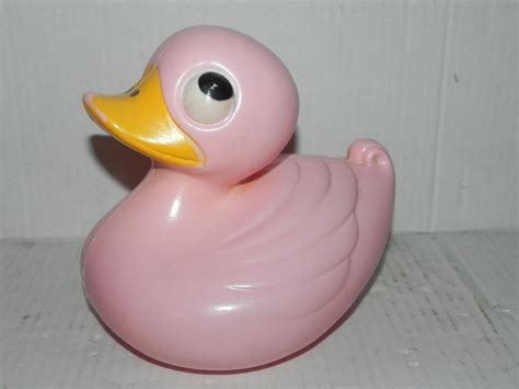 Purex Hanna Barbera Bubble Yakky Doodle Bath Toy Pink Rubber Duck Vtg ...