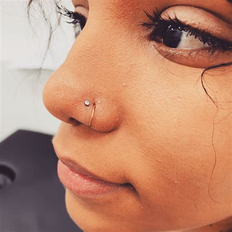 Double nose piercings 😻 | Cute nose piercings, Nose piercing hoop ...