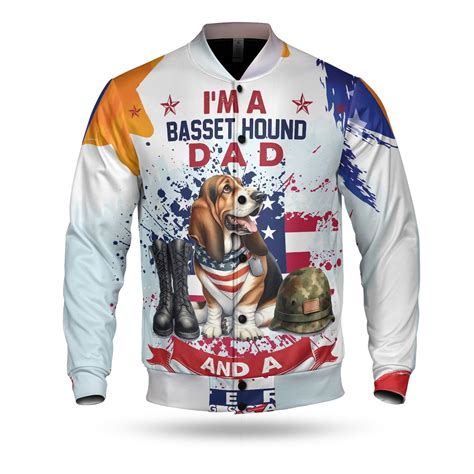 I'm a Basset Hound Dad and a Veteran, Nothing Scares me Happy Father's ...