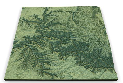 [OC] Grand Canyon Elevation Map : r/dataisbeautiful