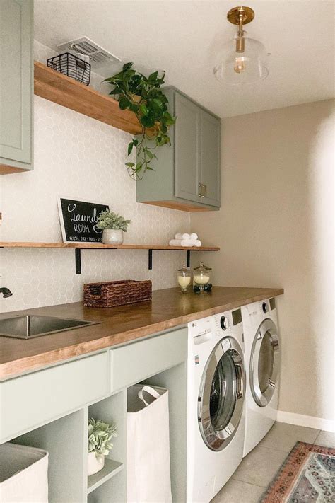 Before and after this $345 laundry room makeover made a cluttered spot ...