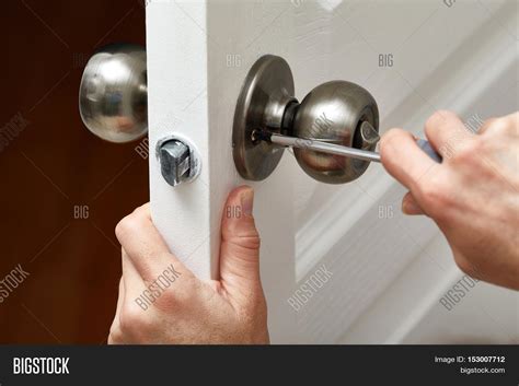 Door Knob Installation Image & Photo (Free Trial) | Bigstock