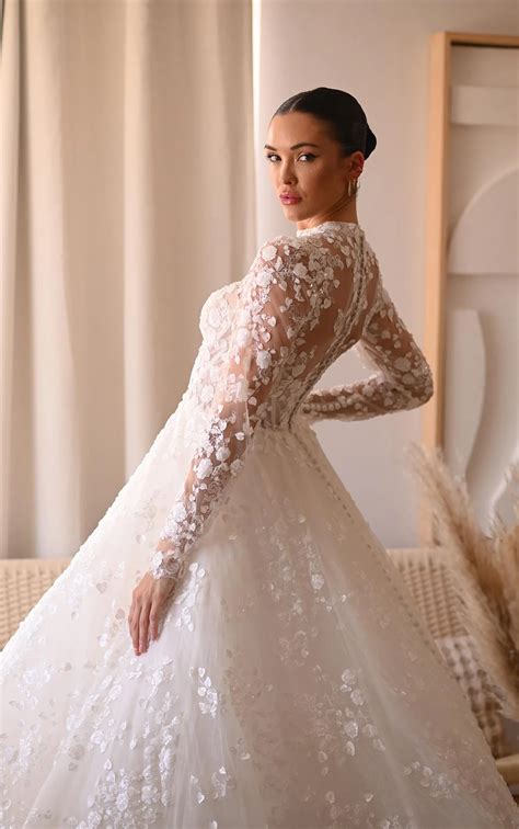 Martina liana long sleeve wedding dress 60 photos - Astyledwedding.com