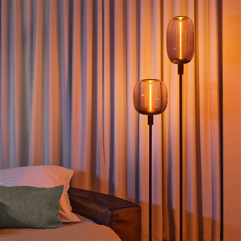 OSRAM DECOR STICK floor lamp, dark grey, height 146 cm, 2 x E27 ...