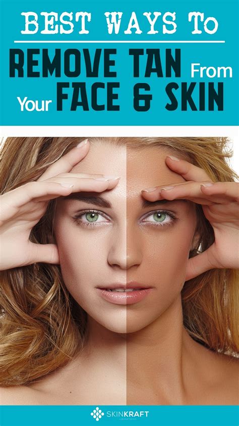 Best Ways To Remove Tan From Your Face and Skin