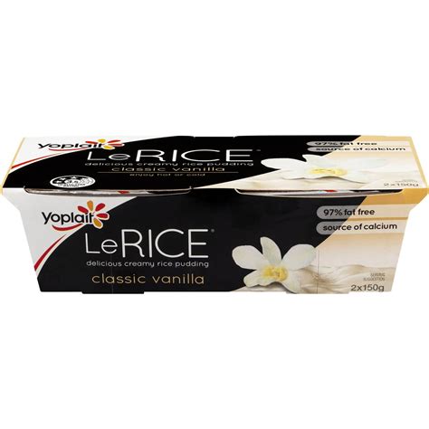 Calories in Yoplait Le Rice Pudding Classic Vanilla calcount