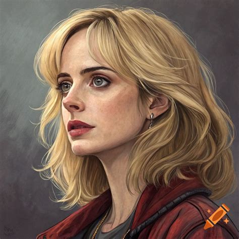 Krysten Ritter and Mary Louise Parker mix, thicker and blonde on Craiyon