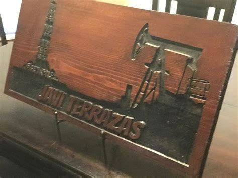 Oil Patch Personalized Sign Oilfield Decor The Rig and the | Etsy