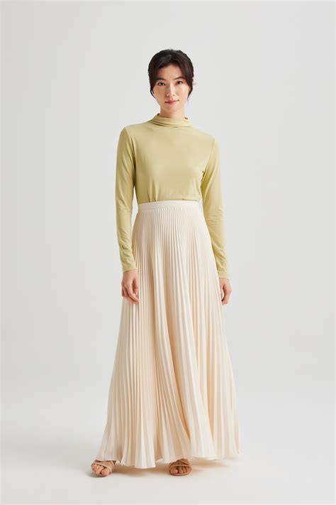 Sunray-Pleated Maxi Skirt - Our Second Nature