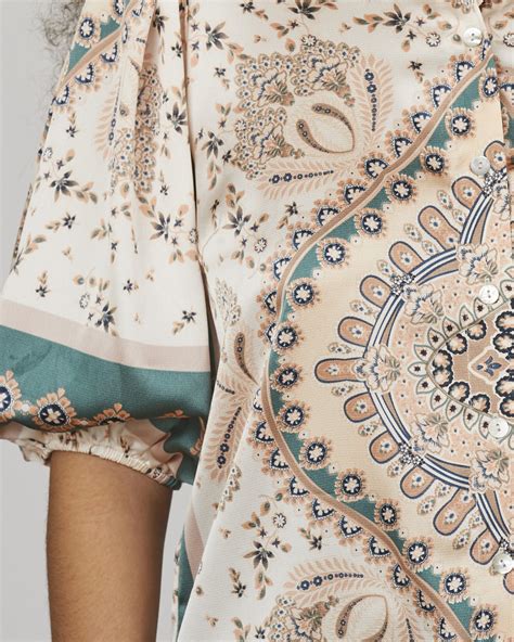 SISTERS POINT Bluse Ella SH40 - Green Paisley | Bluser og skjorter til dame | FLOYD.no