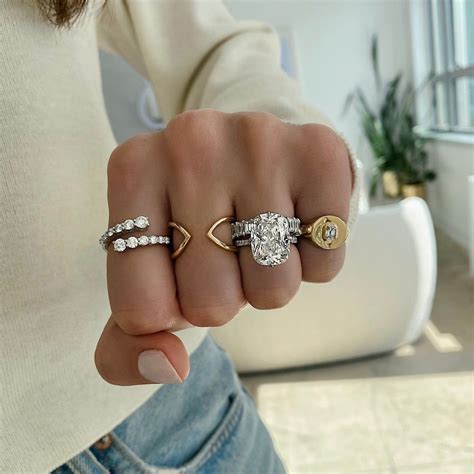 Graduated Diamond Wrap Ring | Diamond wrap ring, Pinky ring, Diamond