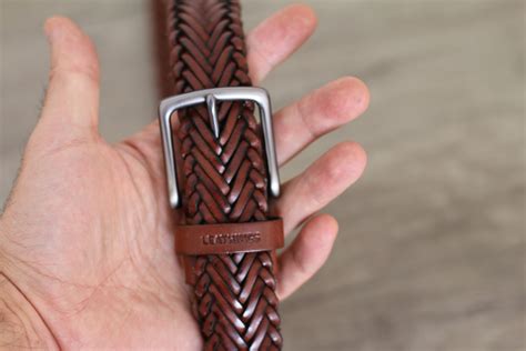Braid Leather Belt Full Vegetable Tanned Leather Braided Belts | Etsy