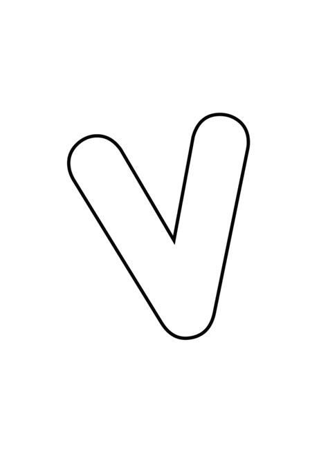 Download Printable Bubble Letter V - Bubble Letters