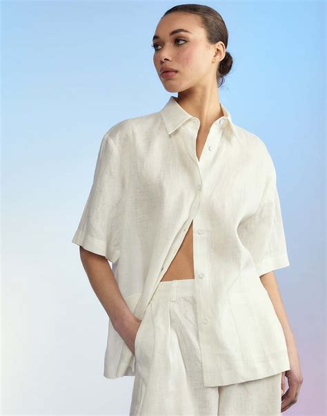 Cynthia Rowley Capri Linen Camp Shirt | Garmentory