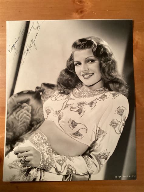 RITA HAYWORTH Original Signed Autographed Gilda 1940s photo w/snipe on ...