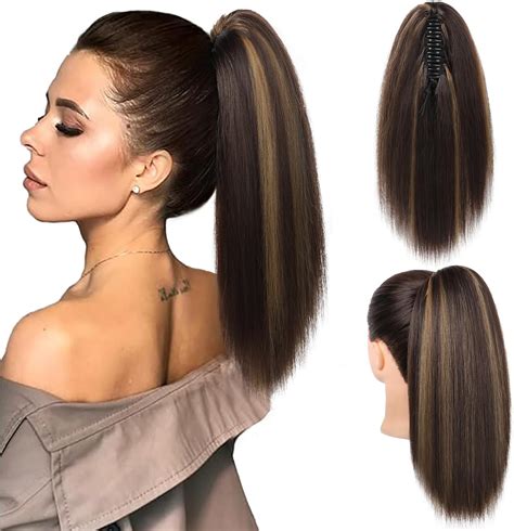 Amazon.com : Top Remy Long Braided Ponytail Extension with Hair Tie ...