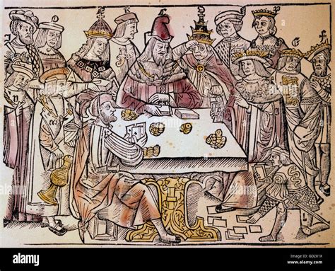 game, cards, politics as game of the European kings, princes and the ...