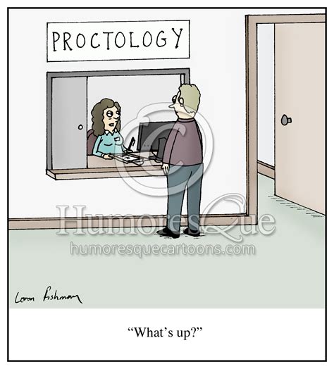Cartoon: Proctology: "What's up?" - Humoresque Cartoons