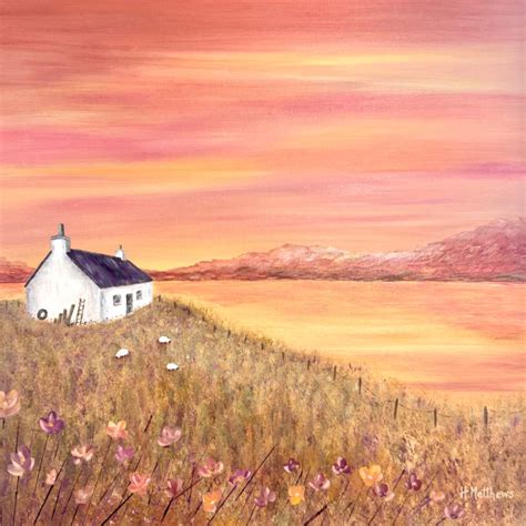 'Highland Cottage' - Hayley Mathews Art