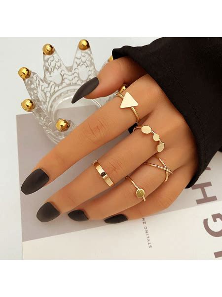 Комплект колец Модель 13812 Бренд DLED Accessories Бижутерия женская ...
