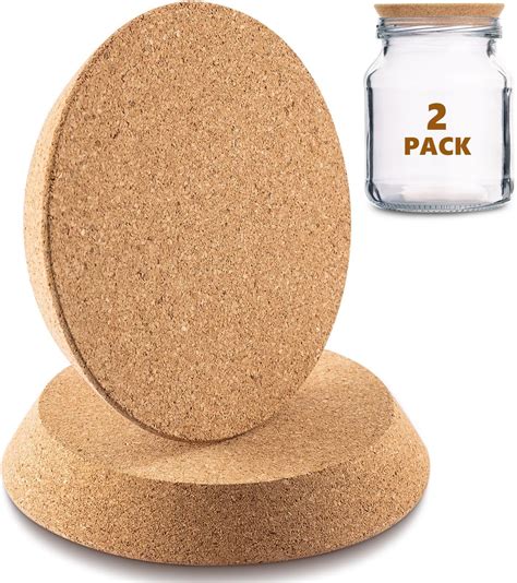 Amazon.com: Kathfly 2 Pcs Cork Canning Jar Lids Wood Tapered Plugs ...