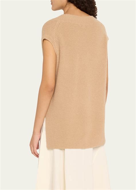 Vince Ribbed Wool-Cashmere Sweater Vest - Bergdorf Goodman