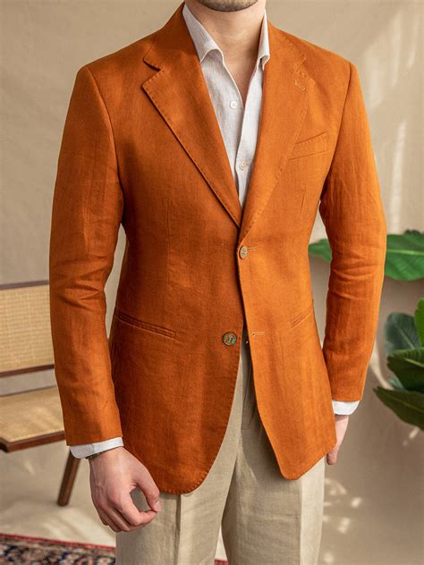 Men's Summer Thin Slim Fit Linen Blazer - HisCharm® Official Online ...