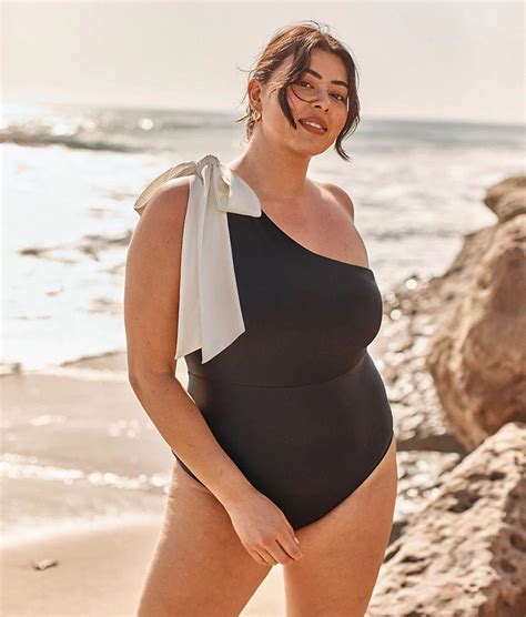 18 Chic Black One-Piece Swimsuits: Audrey Style! - Brit + Co