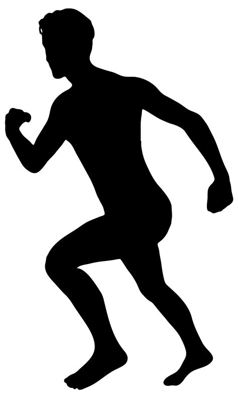 Running man silhouette | Public domain vectors