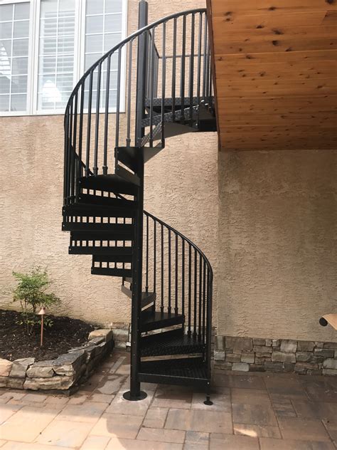 Great Metal Spiral Staircase For Deck Ideas | Stair Designs