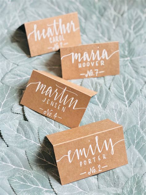 Diy Place Cards Wedding Printable - Printable Calendars AT A GLANCE