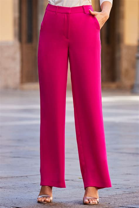 Buy Sosandar Pink Wide Leg Trousers from the Next UK online shop