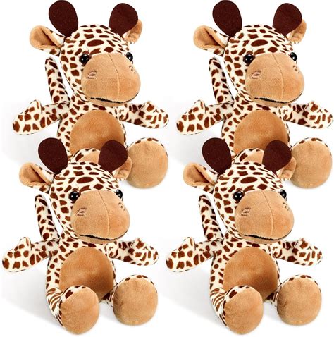 Amazon.com: Wettarn 4 Pcs Stuffed Giraffe Toys Bulk Stuffed Animal 9.8 ...