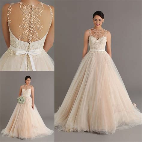 Champagne Colored Bridal Dresses