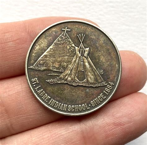 Rare St. Labre Indian School Medal Coin Since 1884 Buffalo Nickel ...