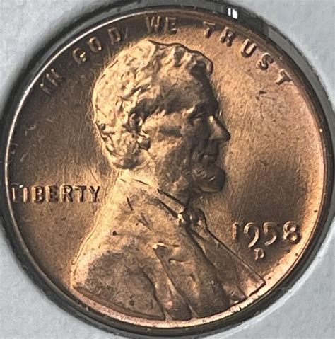 1958-D Lincoln Wheat US Cent ~ Brilliant Uncirculated Condition - For ...