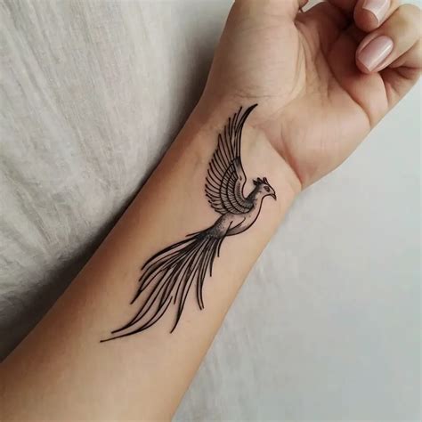 Phoenix Bird Tattoos: Meaning, Significance (100 Designs) - HBTat2