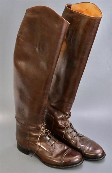 At Auction: Vintage Equestrian Biltrite Brown Leather Horse Riding Boots