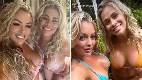 Paige VanZant and Mandy Rose strip down to lingerie for sexy pics as ...