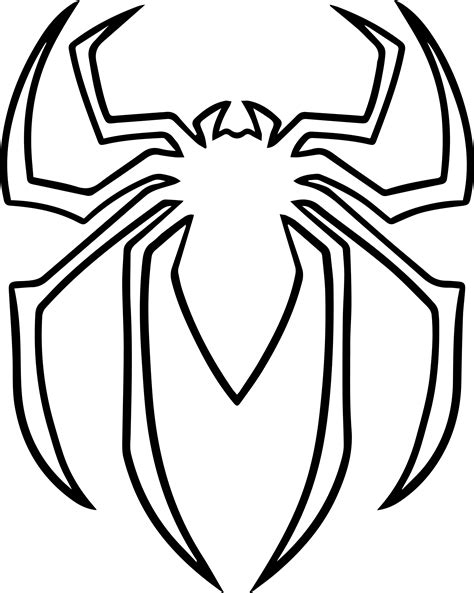 Spider Man Logo Pages To Print Coloring Pages