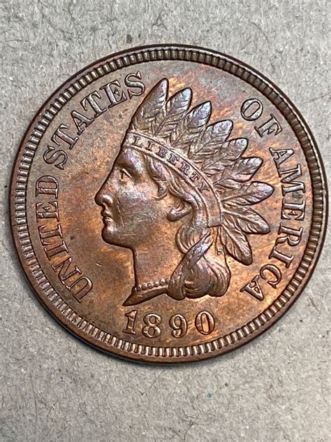 1890 Indian Head Cent MS63 RB - For Sale, Buy Now Online - Item #743975