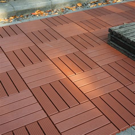 Ataucjin Interlocking Deck Tiles, 44 Pack Patio Deck Tiles, All Weather ...