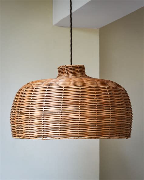 Large Wicker Lamp Shade Small Round Rattan Lampshade | Homeware | Lisa