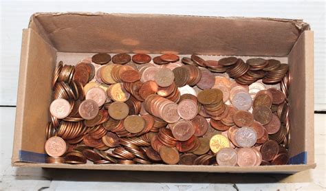 LG BOX OF PENNIES