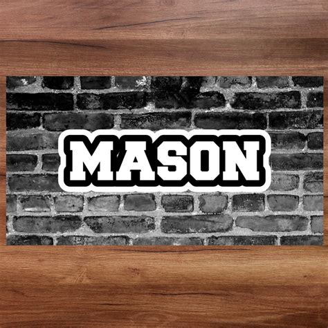 Personalized Floor Mat - Black Brick - Pack for Camp