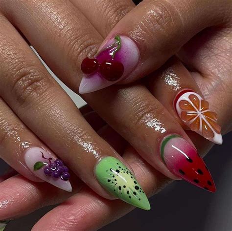 30 Fruit Nail Designs to Add Juicy Pops of Color to Your Summer Manicure