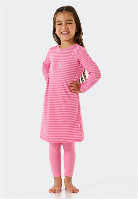 Schiesser Family MD Anzug Lang Set Di Pigiama, Rosso, 92 Bambina