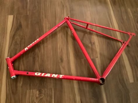 Vintage 57cm Giant Kronos Lugged CrMo Frame Red 700c | #4724829787